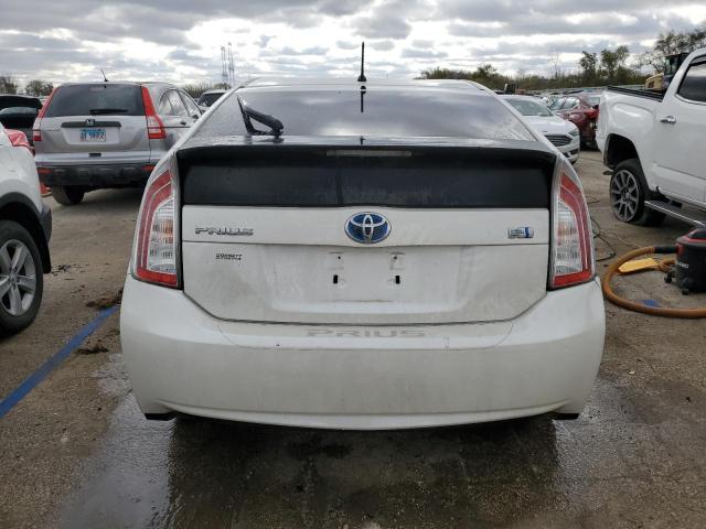 JTDKN3DU1D0345827 - 2013 TOYOTA PRIUS WHITE photo 6