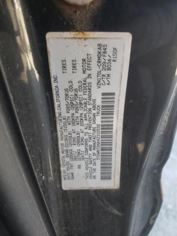 5TEWN72NX4Z310532 - 2004 TOYOTA TACOMA XTRACAB BLACK photo 12