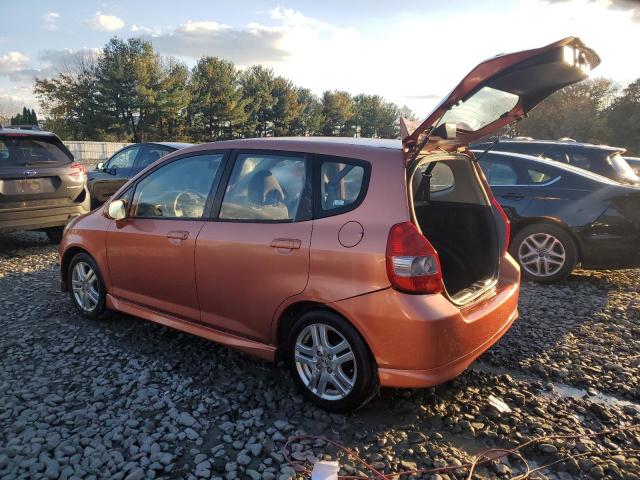 JHMGD38687S026548 - 2007 HONDA FIT S ნარინჯისფერი ფოტო 2