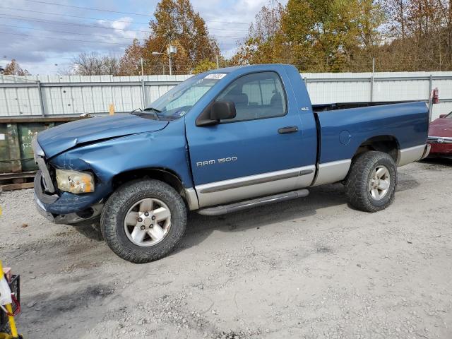 1D7HU16N12J161833 - 2002 DODGE RAM 1500 BLUE photo 1