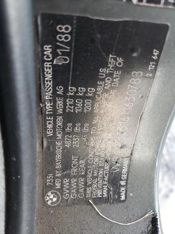 WBAGB3316J1630788 - 1988 BMW 735 I Graphite photo 12