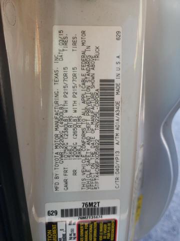 5TFTX4CN6FX059822 - 2015 TOYOTA TACOMA ACCESS CAB თეთრი ფოტო 12