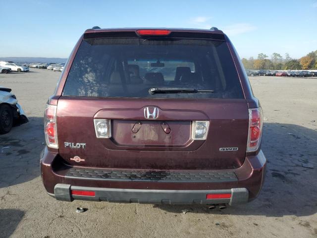 5FNYF18618B031920 - 2008 HONDA PILOT EXL MAROON photo 6