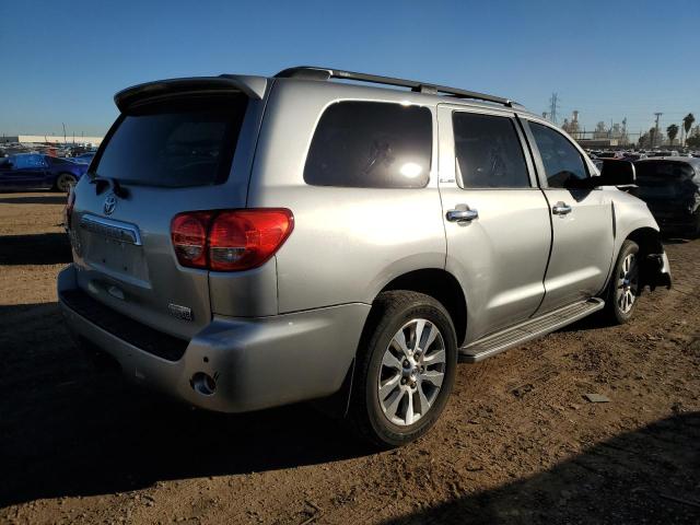 5TDBY68A98S003537 - 2008 TOYOTA SEQUOIA LIMITED SILVER photo 3