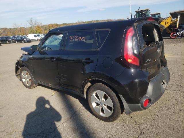 KNDJN2A29F7164669 - 2015 KIA SOUL BLACK photo 2