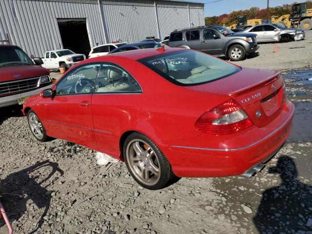 WDBTJ72H08F248021 - 2008 MERCEDES-BENZ CLK 550 RED photo 2