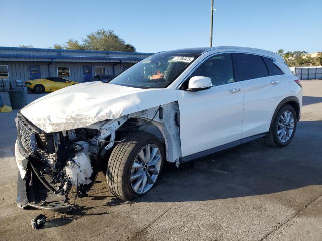 3PCAJ5BA6MF119196 - 2021 INFINITI QX50 LUXE WHITE photo 1