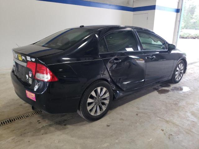 2HGFA16989H353938 - 2009 HONDA CIVIC EXL შავი ფოტო 3