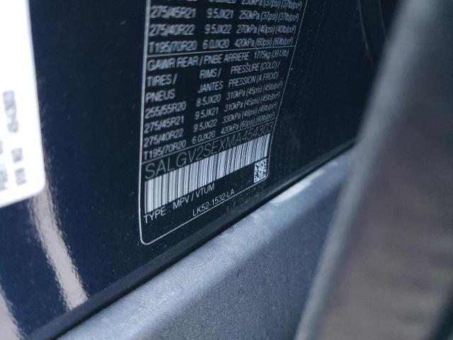 SALGV2SEXMA454303 - 2021 LAND ROVER RANGE ROVE AUTOBIOGRAPHY BLUE photo 13