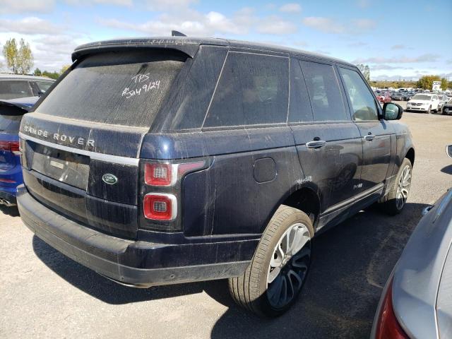 SALGV2SEXMA454303 - 2021 LAND ROVER RANGE ROVE AUTOBIOGRAPHY BLUE photo 3