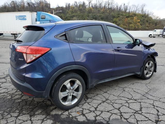 3CZRU6H79GM709527 - 2016 HONDA HR-V EXL BLUE photo 3