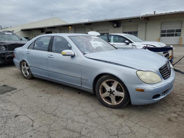 WDBNG75J65A453860 - 2005 MERCEDES-BENZ S 500 BLUE photo 4