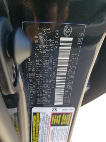 4T1G11AK9RU191520 - 2024 TOYOTA CAMRY SE NIGHT SHADE BLACK photo 12