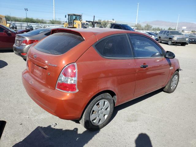 KMHCM36C68U074141 - 2008 HYUNDAI ACCENT GS ORANGE photo 3