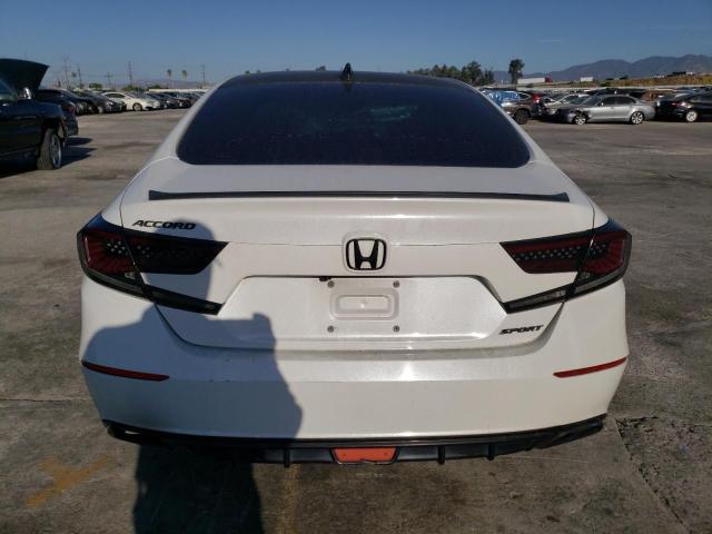 1HGCV1F31JA223487 - 2018 HONDA ACCORD SPORT WHITE photo 6