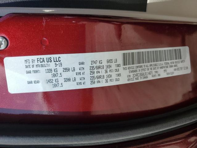 2C4RC1BG0LR114671 - 2020 CHRYSLER PACIFICA TOURING L 栗色 照片 14