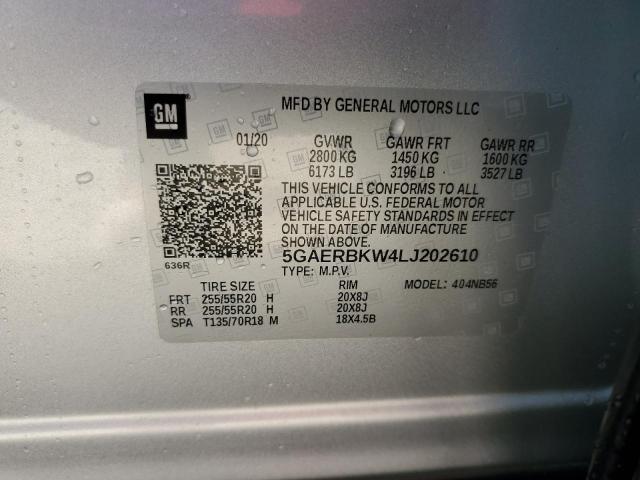 5GAERBKW4LJ202610 - 2020 BUICK ENCLAVE ESSENCE 银色 照片 14