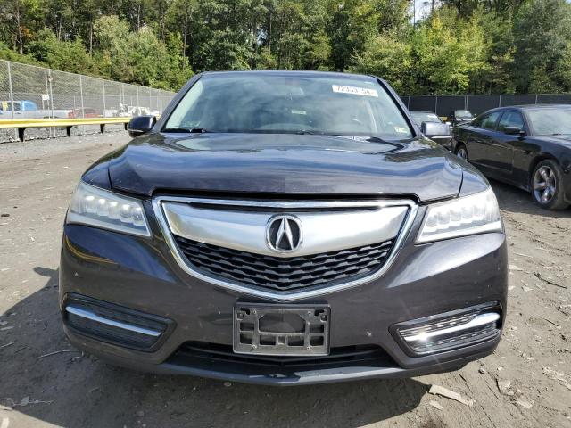 5FRYD4H28GB013996 - 2016 ACURA MDX GRAY photo 5