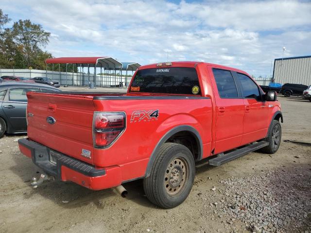 1FTFW1EF9DFC97512 - 2013 FORD F150 SUPERCREW RED photo 3