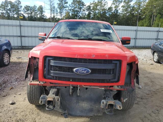 1FTFW1EF9DFC97512 - 2013 FORD F150 SUPERCREW RED photo 5