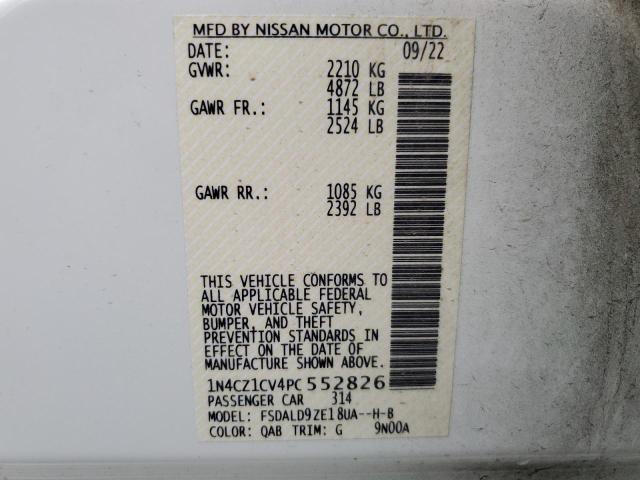 1N4CZ1CV4PC552826 - 2023 NISSAN LEAF SV PLUS WHITE photo 13