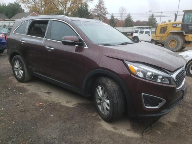 5XYPG4A34JG398111 - 2018 KIA SORENTO LX BURGUNDY photo 4