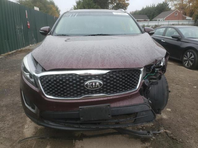 5XYPG4A34JG398111 - 2018 KIA SORENTO LX BURGUNDY photo 5