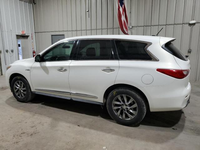 5N1CL0MNXEC524123 - 2014 INFINITI QX60 HYBRID WHITE photo 2