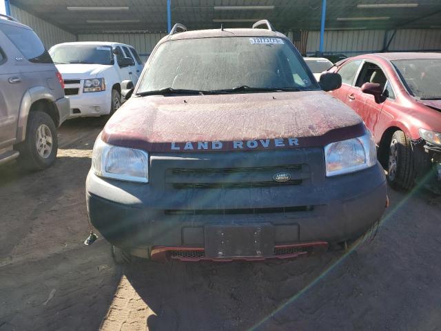 SALNY22232A368039 - 2002 LAND ROVER FREELANDER SE MAROON photo 5