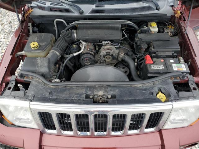 1J8HG48K57C546063 - 2007 JEEP COMMANDER RED photo 12