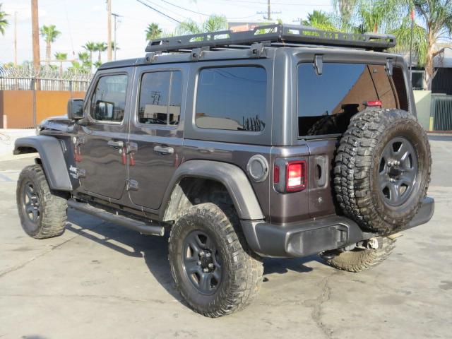 1C4HJXDG3JW272377 - 2018 JEEP WRANGLER U SPORT Сірий фото 4