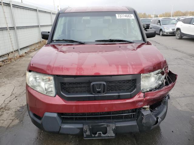 5J6YH2H73AL008645 - 2010 HONDA ELEMENT EX RED photo 5