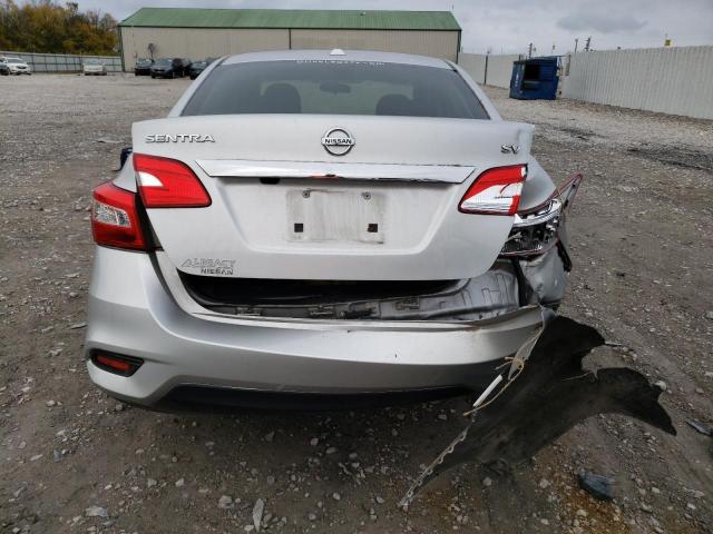 3N1AB7AP6KY393498 - 2019 NISSAN SENTRA S SILVER photo 6