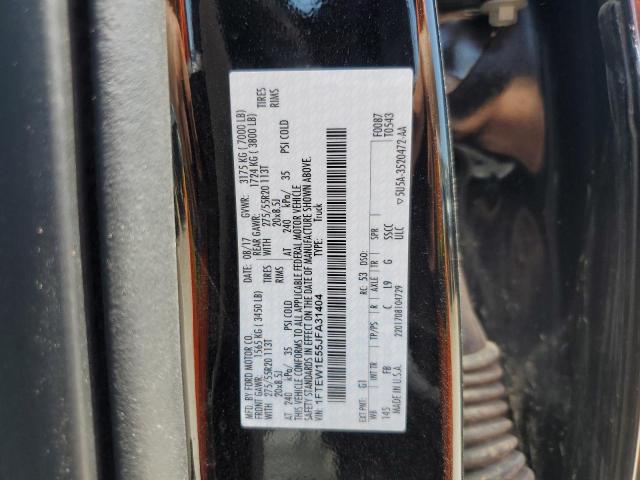 1FTEW1E55JFA31404 - 2018 FORD F150 SUPERCREW BLACK photo 12