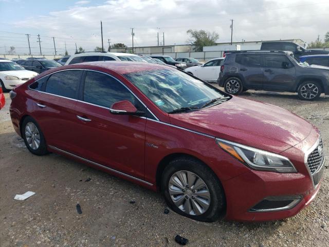 KMHE24L18GA031217 - 2016 HYUNDAI SONATA HYBRID RED photo 4