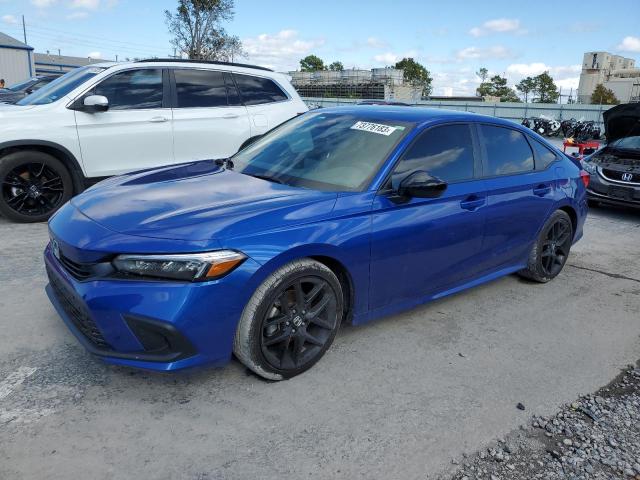 2HGFE2F55NH513646 - 2022 HONDA CIVIC SPORT ლურჯი ფოტო 1