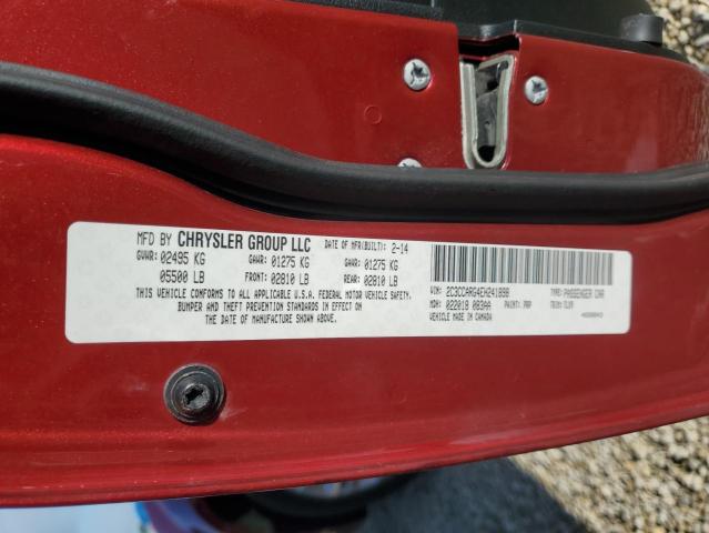 2C3CCARG4EH241898 - 2014 CHRYSLER 300 RED photo 13