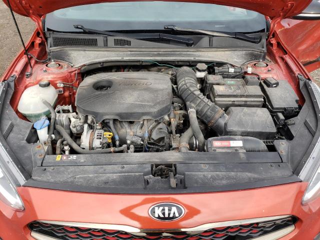 KNAF45A77L5059073 - 2020 KIA FORTE GT ORANGE photo 11