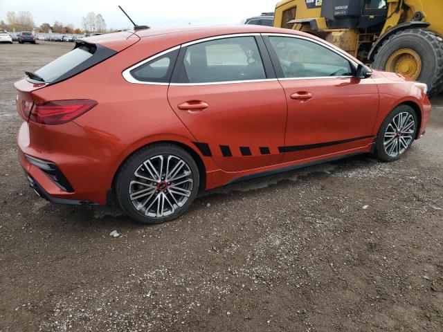 KNAF45A77L5059073 - 2020 KIA FORTE GT ORANGE photo 3