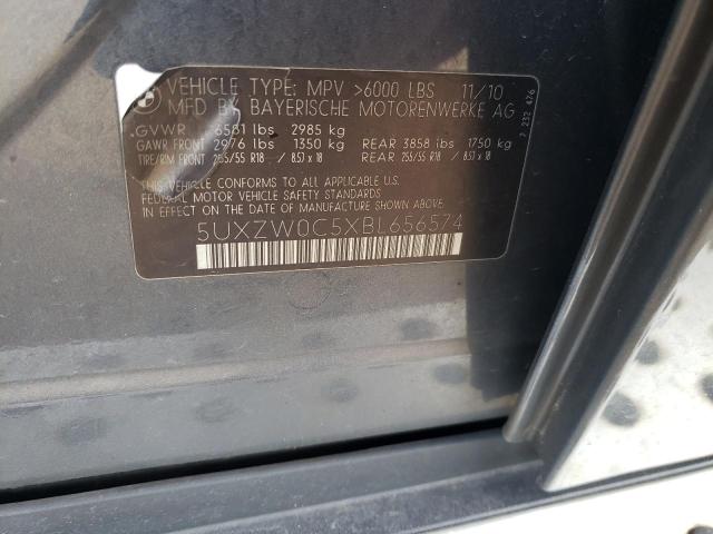 5UXZW0C5XBL656574 - 2011 BMW X5 XDRIVE35D BLACK photo 13