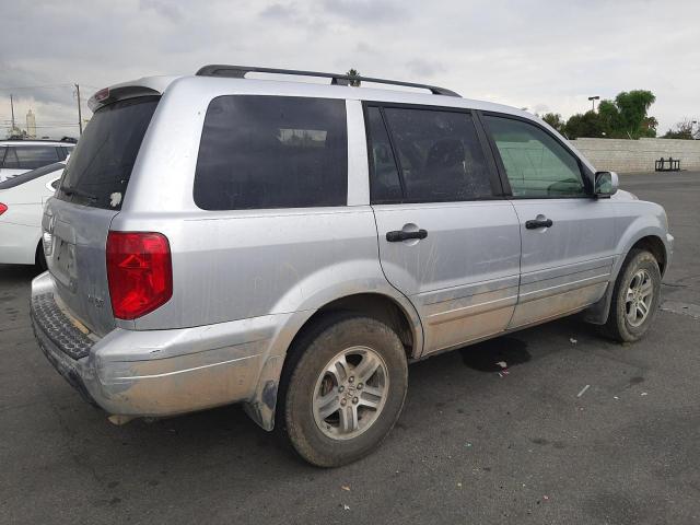 5FNYF18465B032801 - 2005 HONDA PILOT EX SILVER photo 3