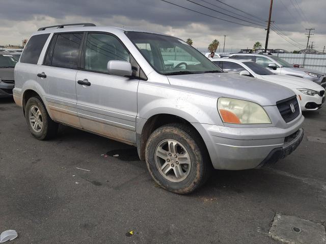 5FNYF18465B032801 - 2005 HONDA PILOT EX SILVER photo 4