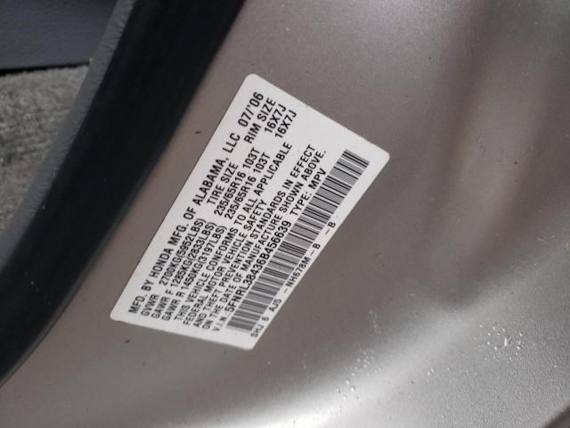 5FNRL38436B456639 - 2006 HONDA ODYSSEY EX SILVER photo 12