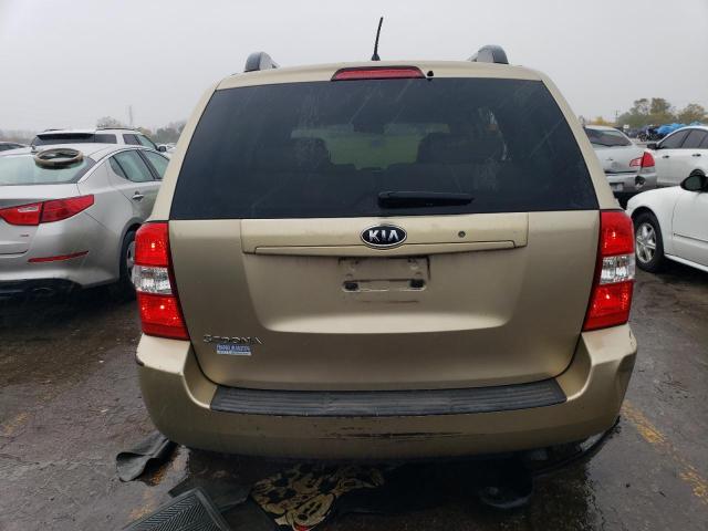 KNDMB133586257770 - 2008 KIA SEDONA GOLD photo 6