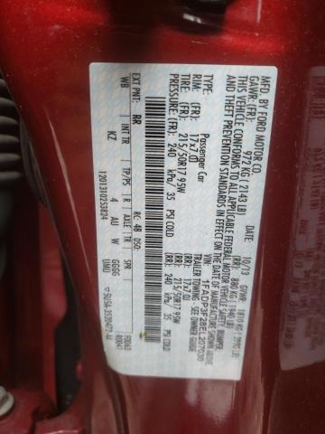 1FADP3F28EL207030 - 2014 FORD FOCUS SE RED photo 12