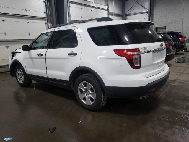 1FM5K8B84DGB55418 - 2013 FORD EXPLORER WHITE photo 2