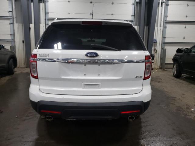 1FM5K8B84DGB55418 - 2013 FORD EXPLORER WHITE photo 6