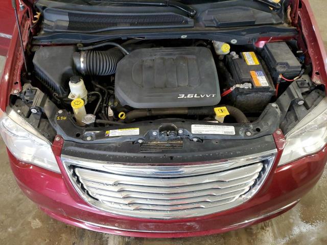 2A4RR5DG4BR618152 - 2011 CHRYSLER TOWN & COU TOURING ბურგუნდია ფოტო 12