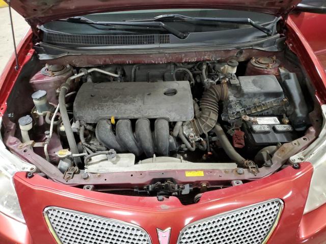 5Y2SL65876Z436320 - 2006 PONTIAC VIBE BURGUNDY photo 11