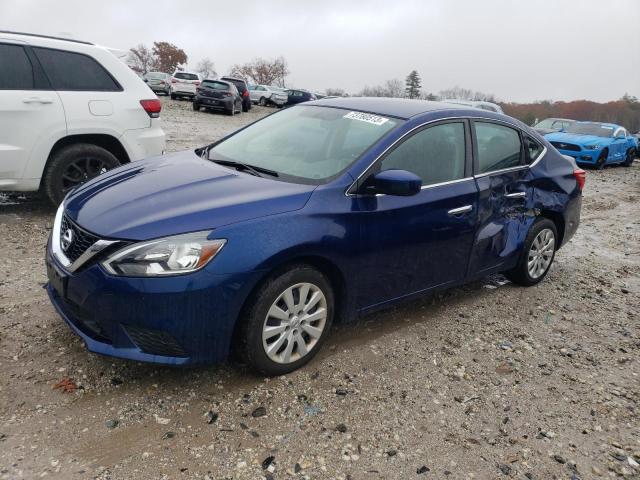 3N1AB7AP0KY236713 - 2019 NISSAN SENTRA S BLUE photo 1